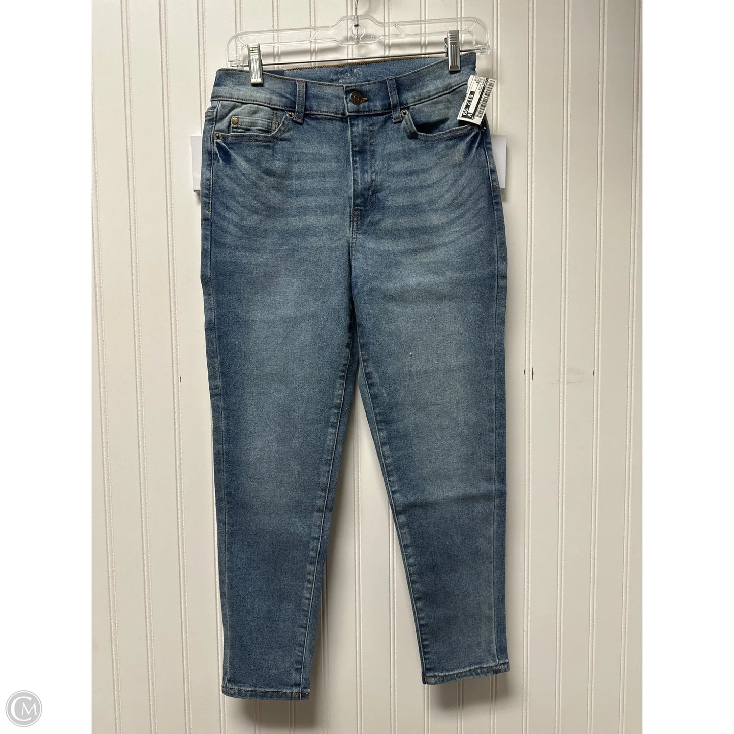 Jeans Skinny By Chaps In Blue Denim, Size: 8