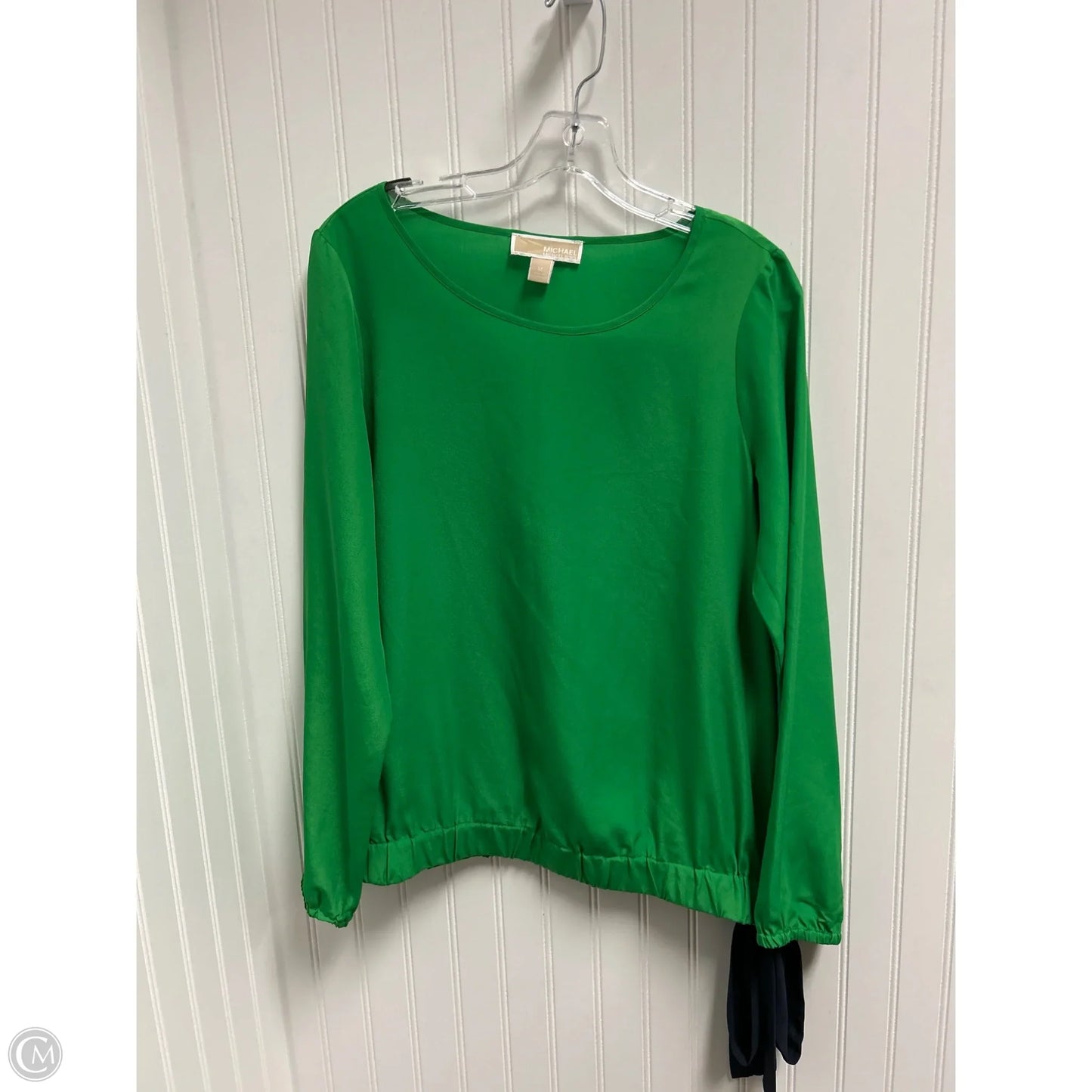 Top Long Sleeve Basic By Michael By Michael Kors In Green, Size: M