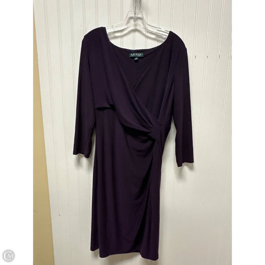 Dress Party Short By Ralph Lauren In Purple, Size: Xl