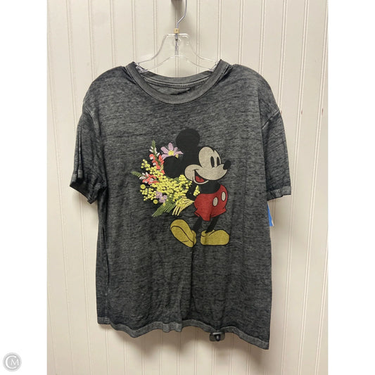 Top Short Sleeve Basic By Disney Store In Grey, Size: L