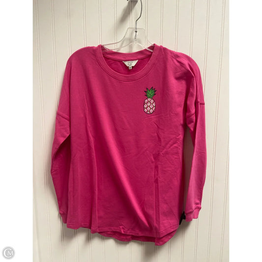 Top Long Sleeve By Crown And Ivy In Pink, Size: Sp