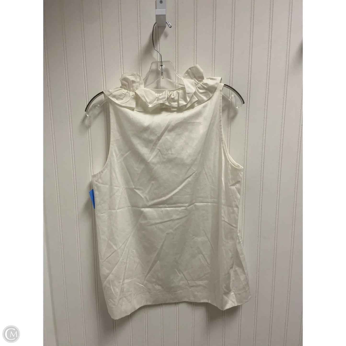 Top Sleeveless Designer By Kate Spade In White, Size: Xl