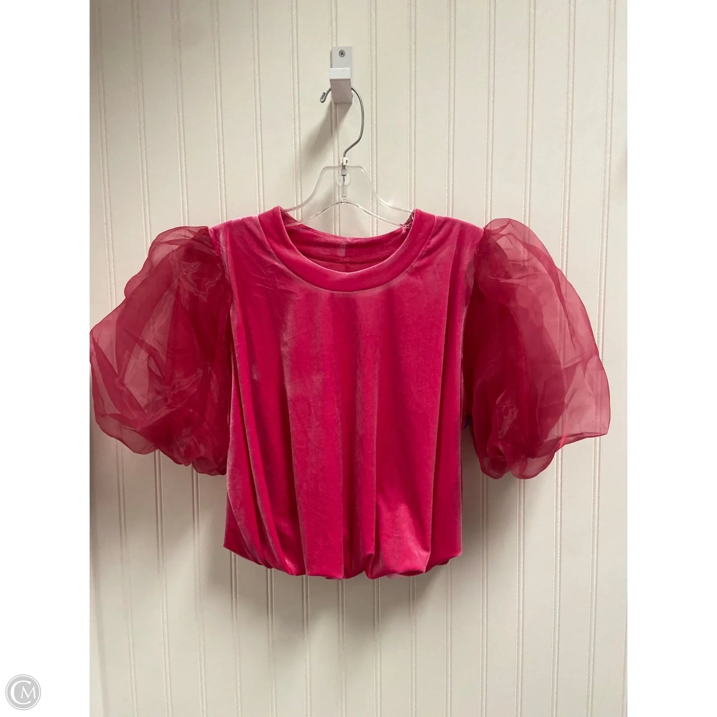Top Short Sleeve By Maeve In Pink, Size: M