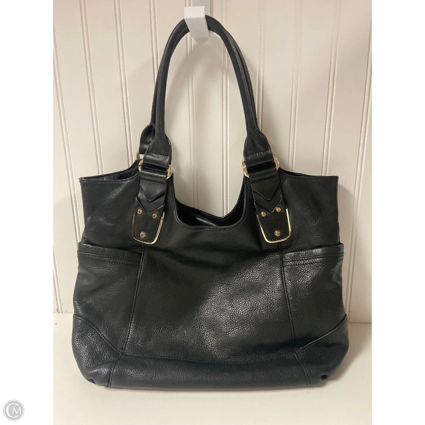 Handbag Leather By B. Makowsky, Size: Large