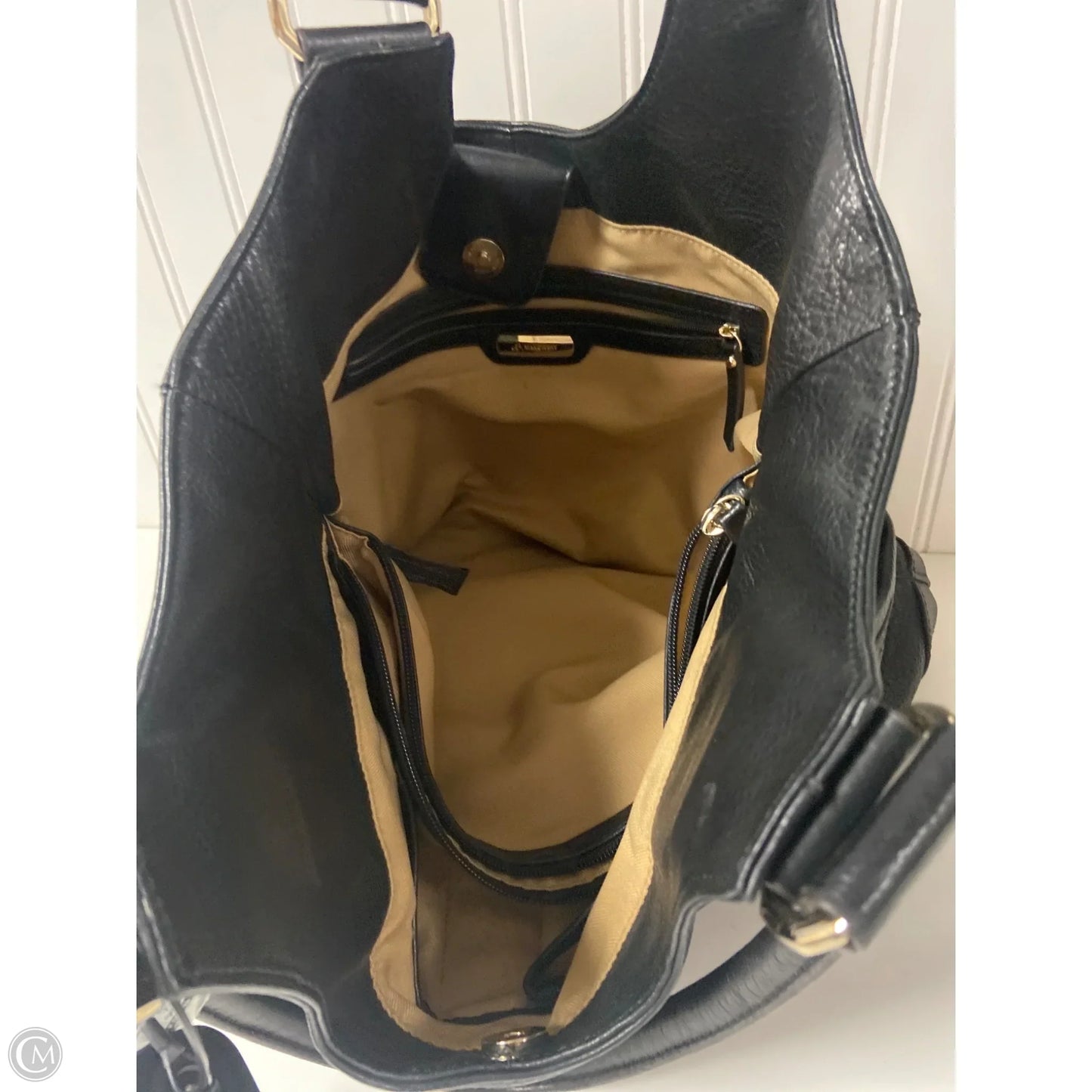 Handbag Leather By B. Makowsky, Size: Large