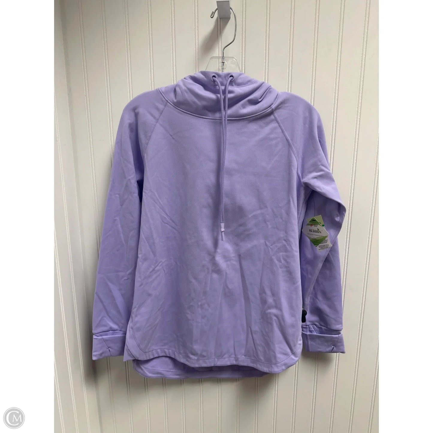Athletic Top Long Sleeve Hoodie By Mono B In Purple, Size: S