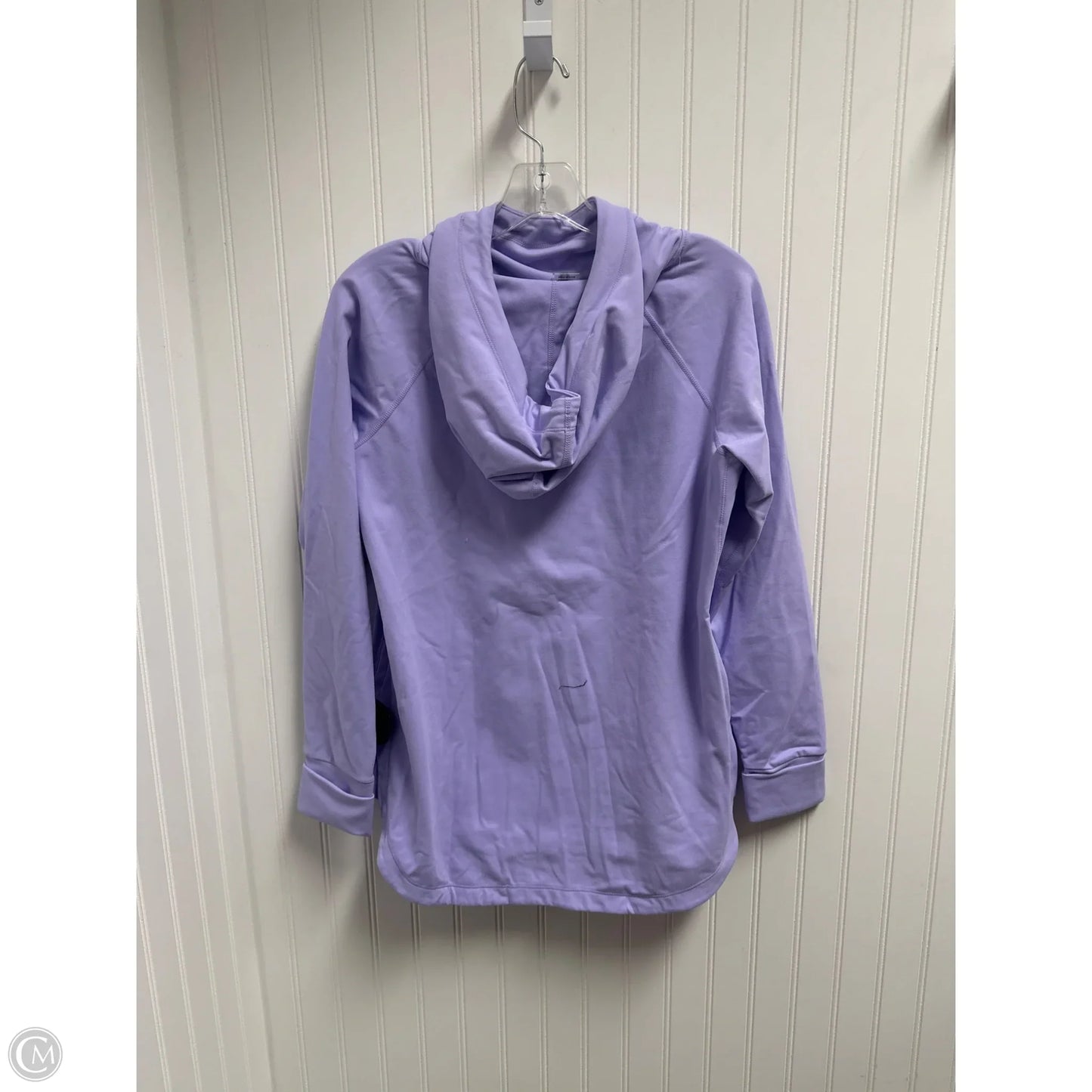 Athletic Top Long Sleeve Hoodie By Mono B In Purple, Size: S
