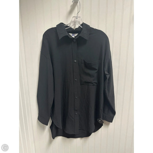 Top Long Sleeve By Joy Lab In Black, Size: S
