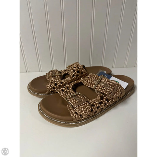 Sandals Flats By Universal Thread In Bronze, Size: 10