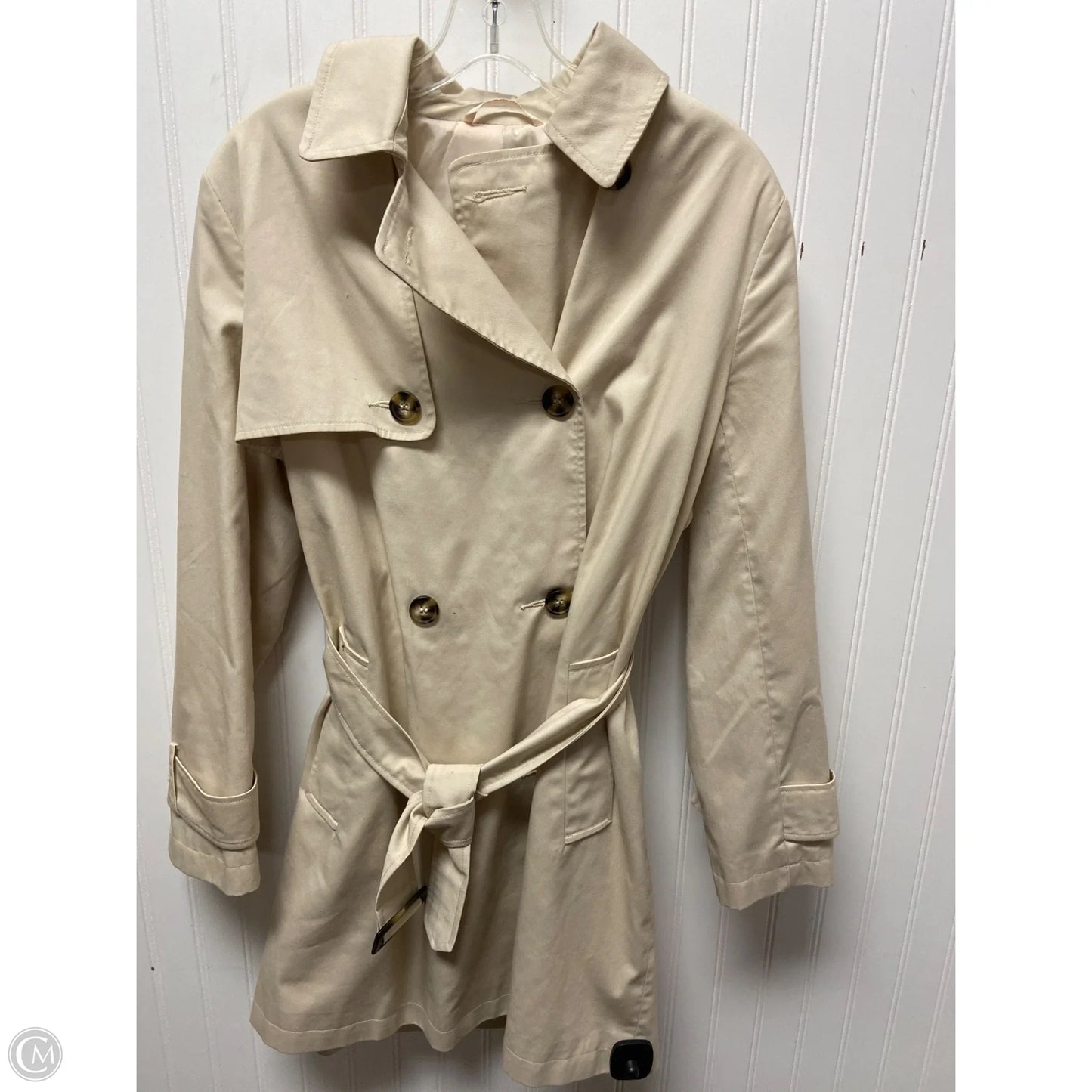 Coat Trench Coat By Asos In Beige, Size: S