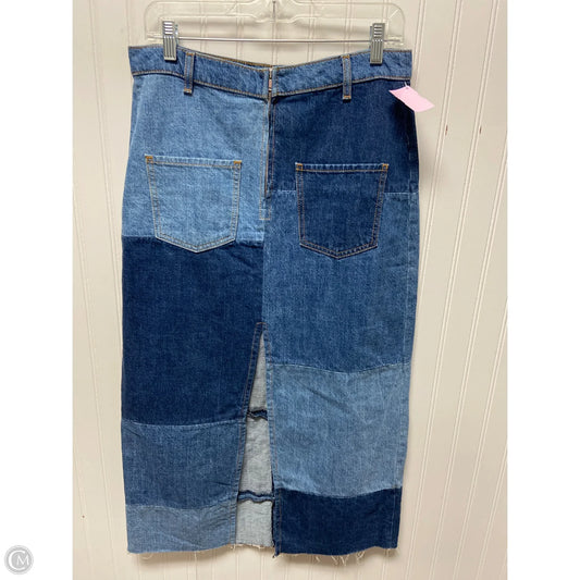 Skirt Maxi By Zara In Blue Denim, Size: 12