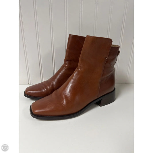 Boots Ankle Heels By Sam Edelman In Brown, Size: 7