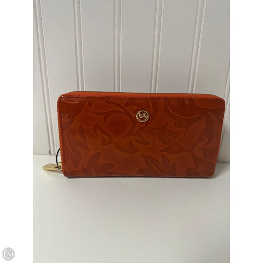Wallet Leather By Valentina, Size: Large