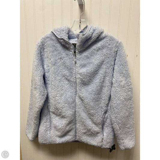 Jacket Faux Fur & Sherpa By Eddie Bauer In Blue, Size: M