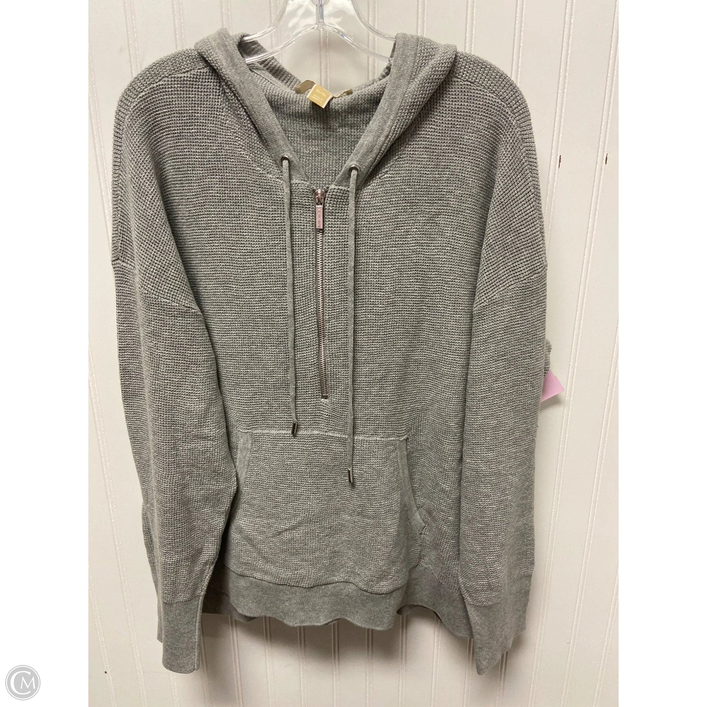 Sweatshirt Hoodie By Michael By Michael Kors In Grey, Size: Xl