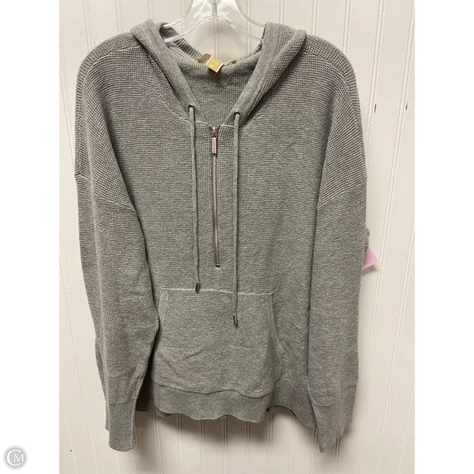 Sweatshirt Hoodie By Michael By Michael Kors In Grey, Size: Xl