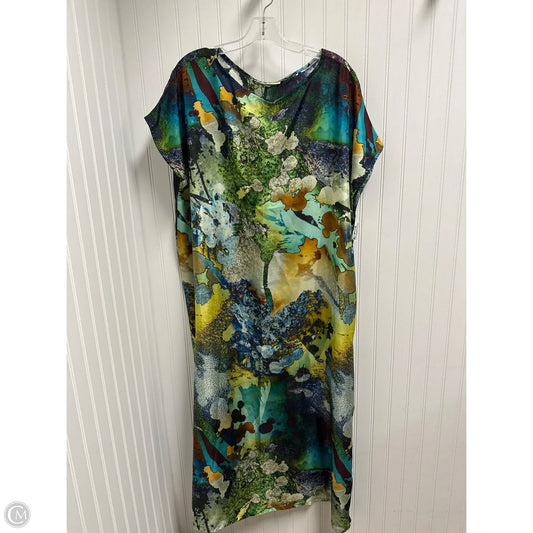 Dress Casual Maxi By Bryn Walker In Blue & Green, Size: L