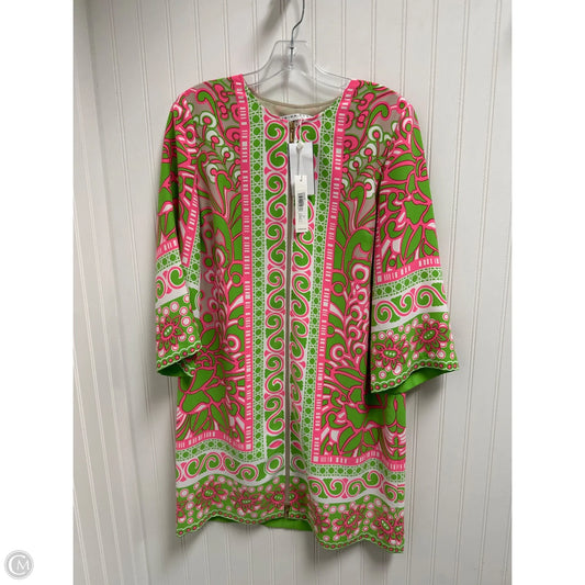 Dress Casual Short By Trina Turk In Green & Pink, Size: S