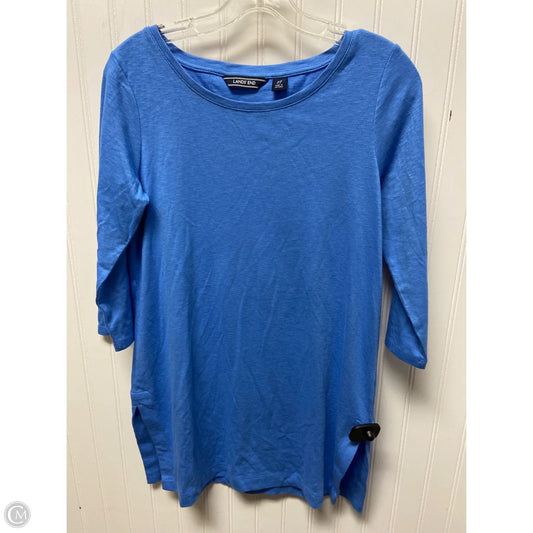 Top Long Sleeve Basic By Lands End In Blue, Size: Xs