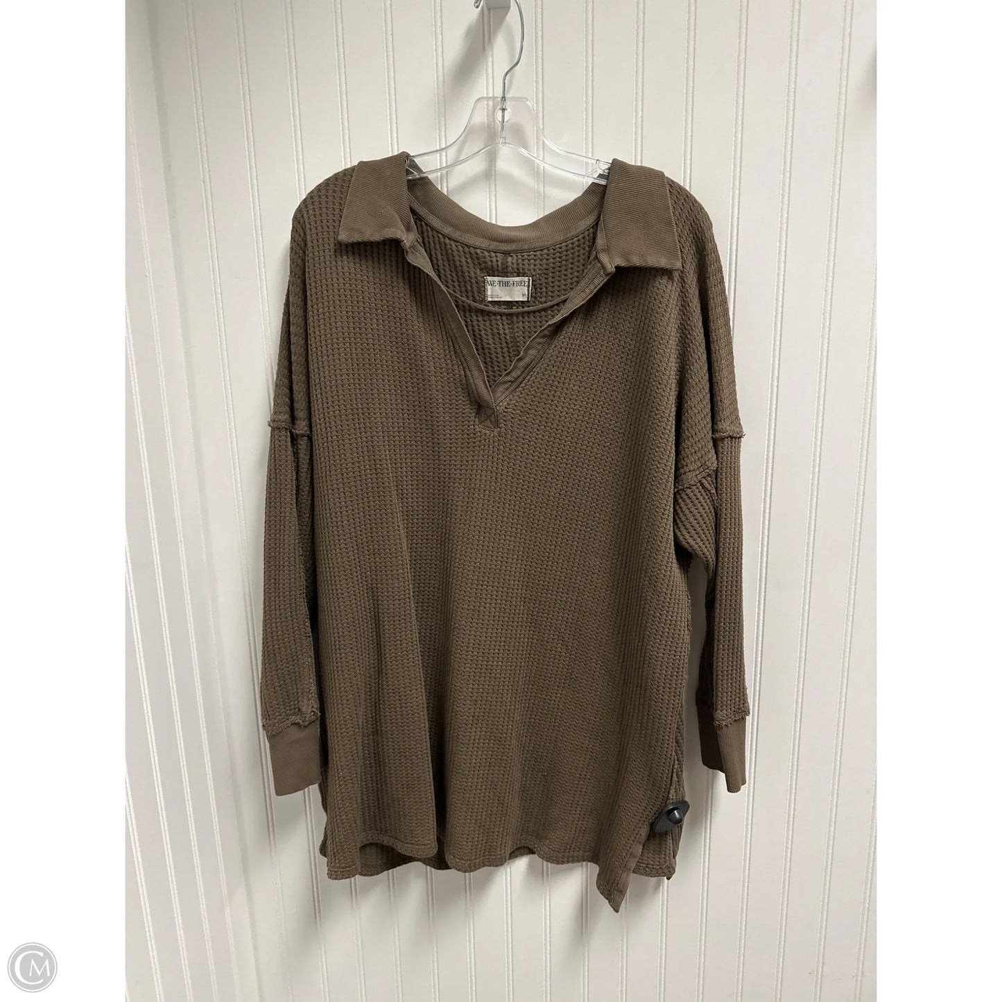 Top Long Sleeve By We The Free In Green, Size: M