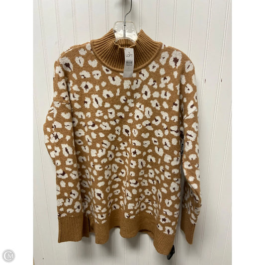 Sweater By Loft In Animal Print, Size: L
