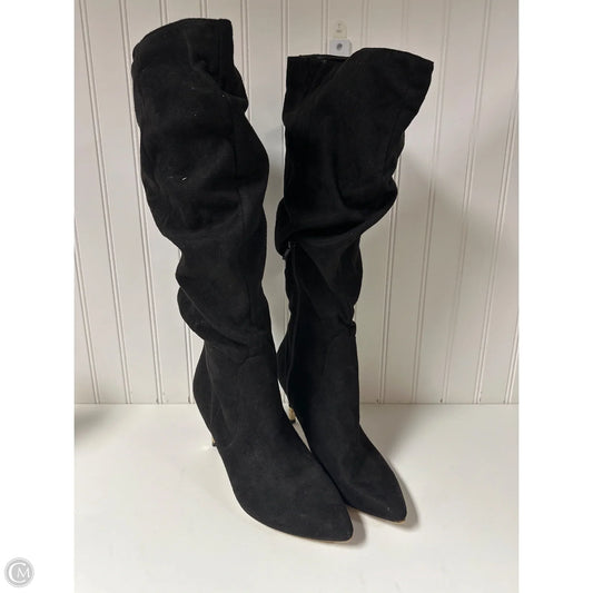Boots Mid-calf Heels By Apt 9 In Black, Size: 8