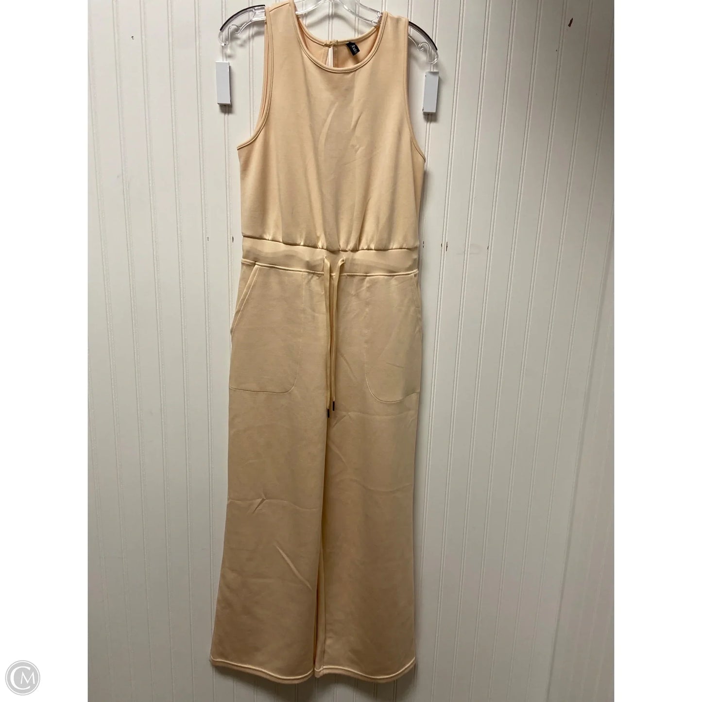 Jumpsuit By Clothes Mentor In Beige, Size: M