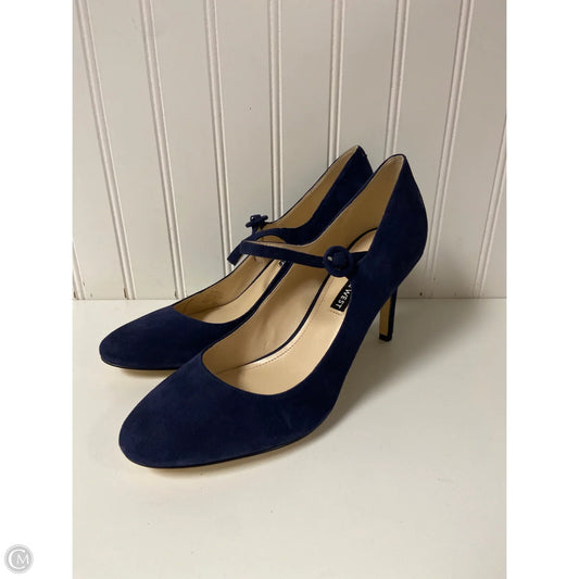 Shoes Heels Stiletto By Nine West In Blue, Size: 9