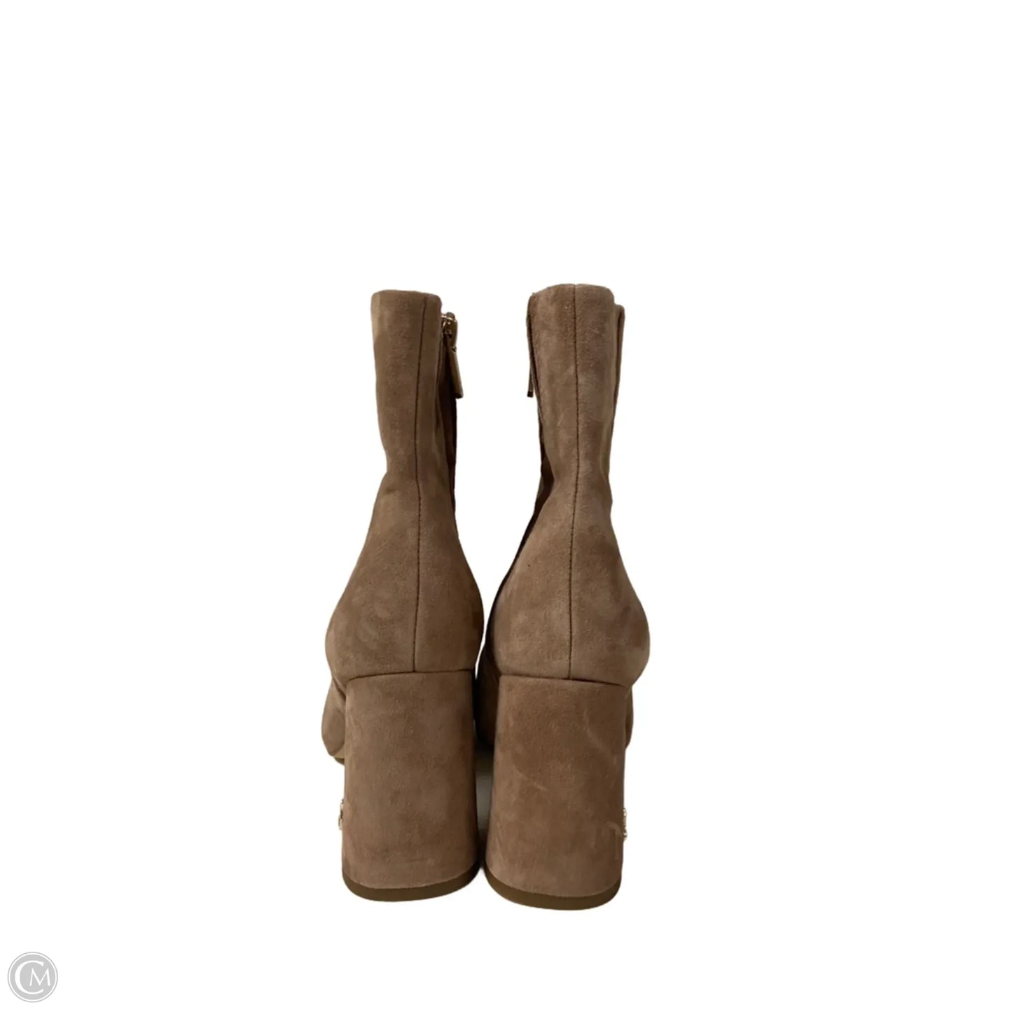 Boots Ankle Heels By Sam Edelman In Taupe, Size: 6.5
