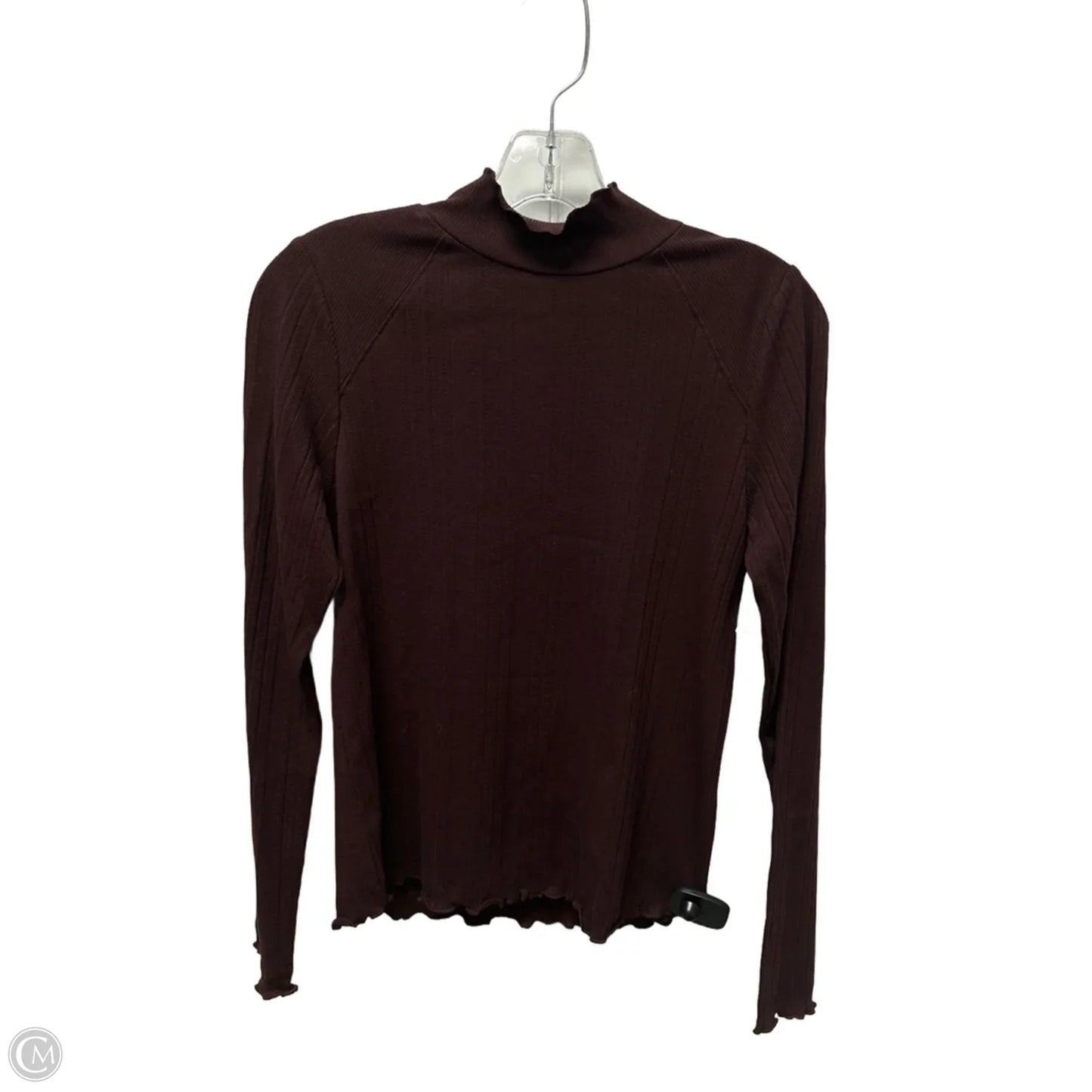 Top Long Sleeve Basic By Democracy In Purple, Size: S