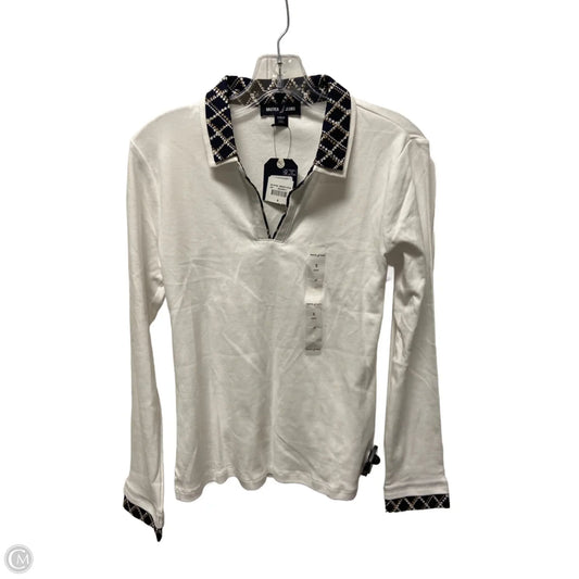 Top Long Sleeve Basic By Nautica In White, Size: Sp