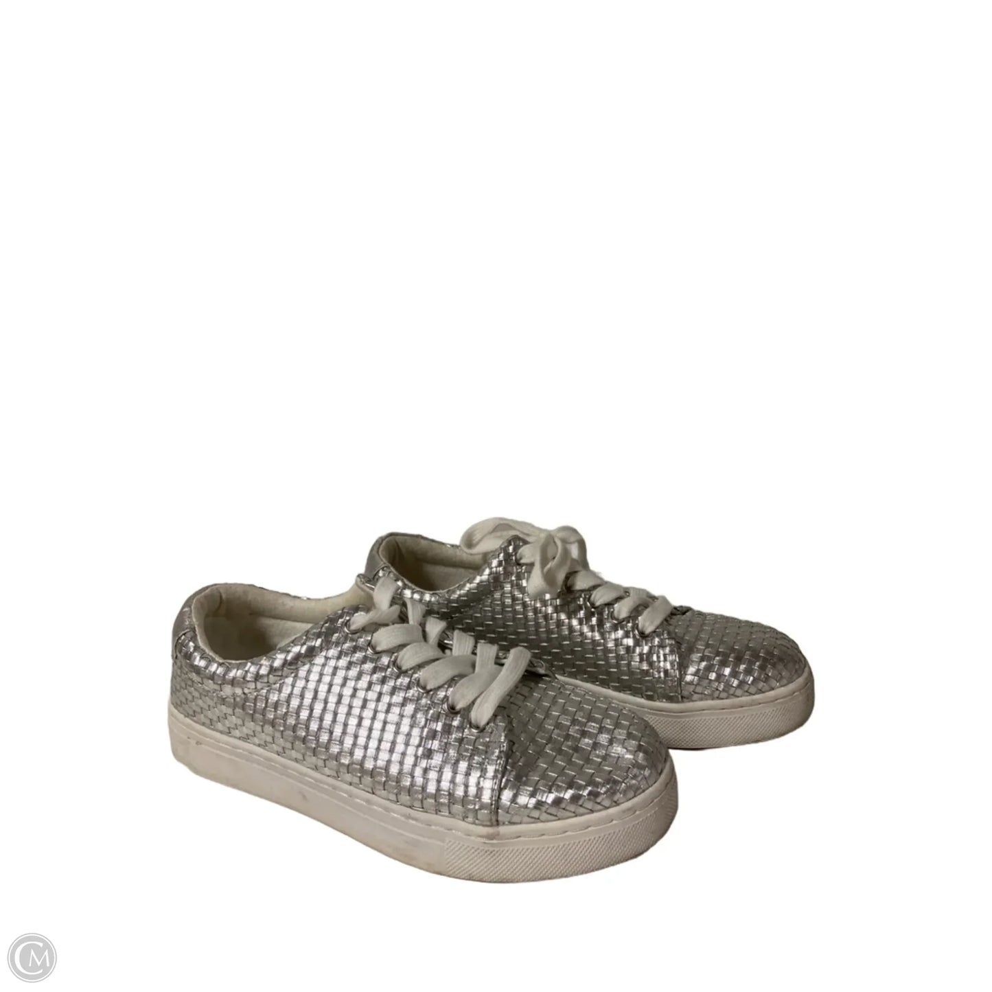 Shoes Sneakers By Isaac Mizrahi Live Qvc In Silver, Size: 8