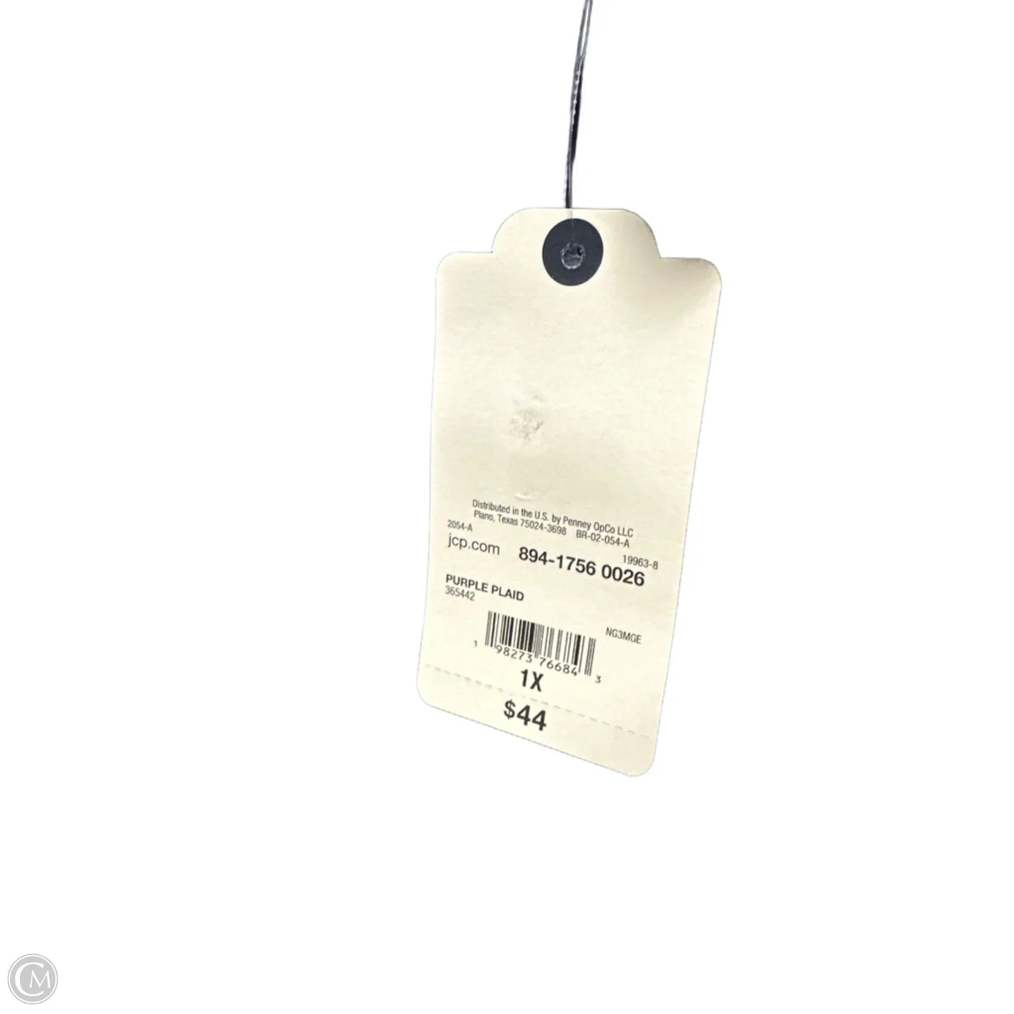 Top Long Sleeve By St Johns Bay In Purple, Size: 1x