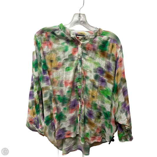 Top Long Sleeve By Pilcro In Multi-colored, Size: S