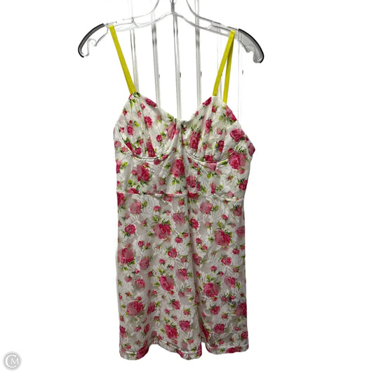 Dress Party Short By Betsey Johnson In Floral Print, Size: L