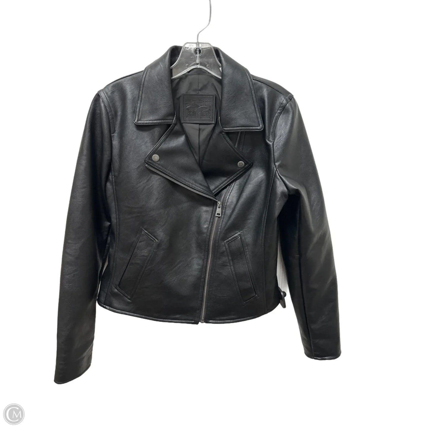 Jacket Moto By Levis In Black, Size: Sp