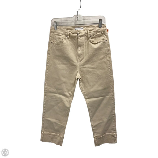 Jeans Straight By Loft In Beige, Size: 8