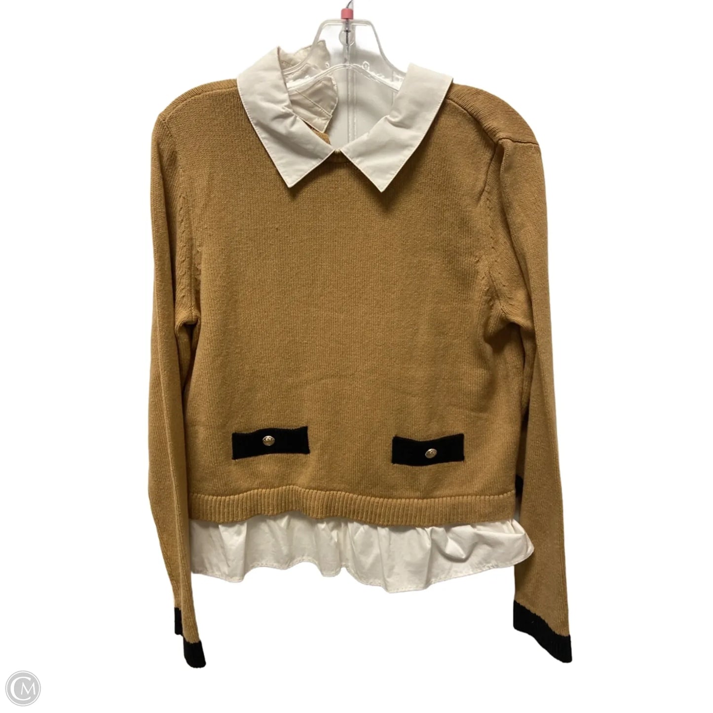 Sweater By Loft In Tan, Size: M