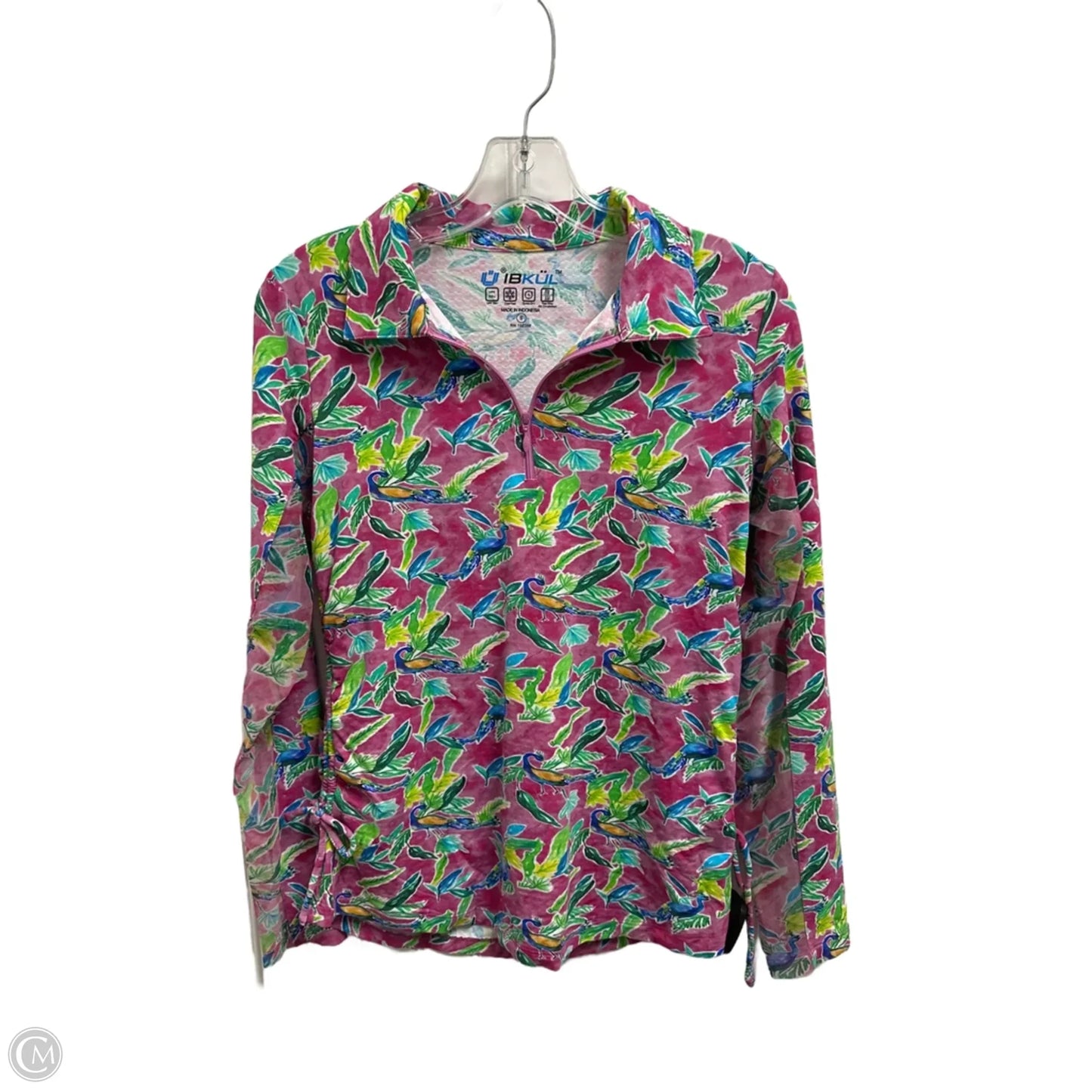 Athletic Sweatshirt Collar By Ibkul In Pink, Size: S