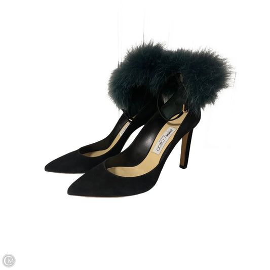 Shoes Luxury Designer By Jimmy Choo In Black, Size: 8.5