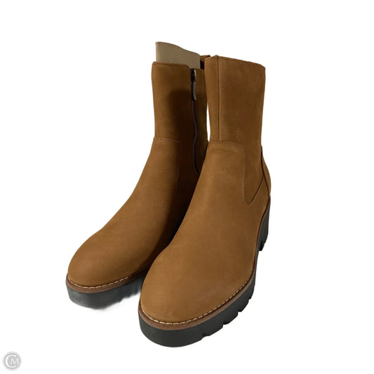 Boots Mid-calf Flats By Easy Spirit In Tan, Size: 8.5