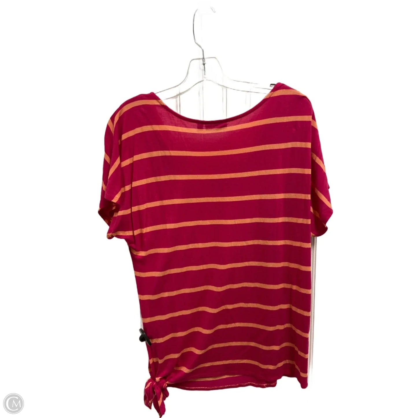 Top Short Sleeve Basic By Apt 9 In Striped Pattern, Size: Xl