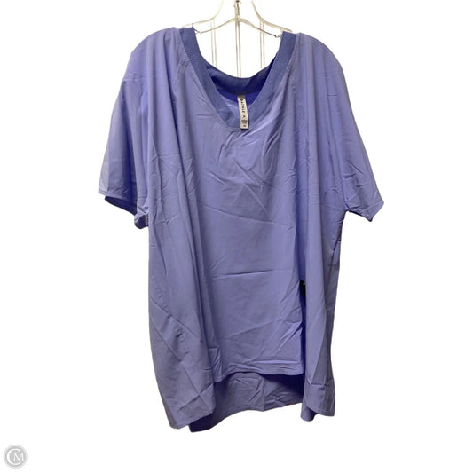 Athletic Top Short Sleeve By Athleta In Purple, Size: 3x