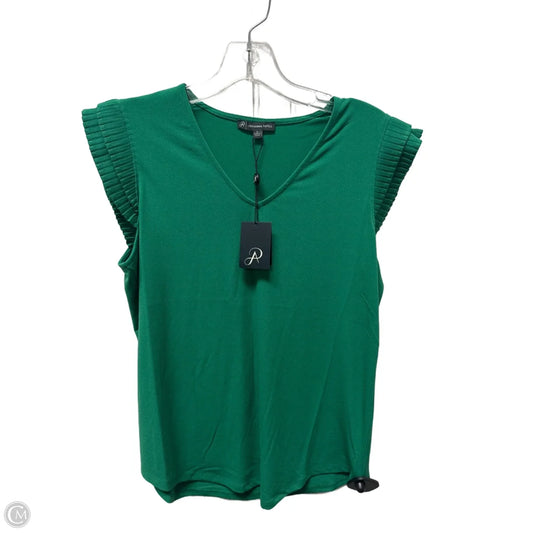 Top Sleeveless By Adrianna Papell In Green, Size: S