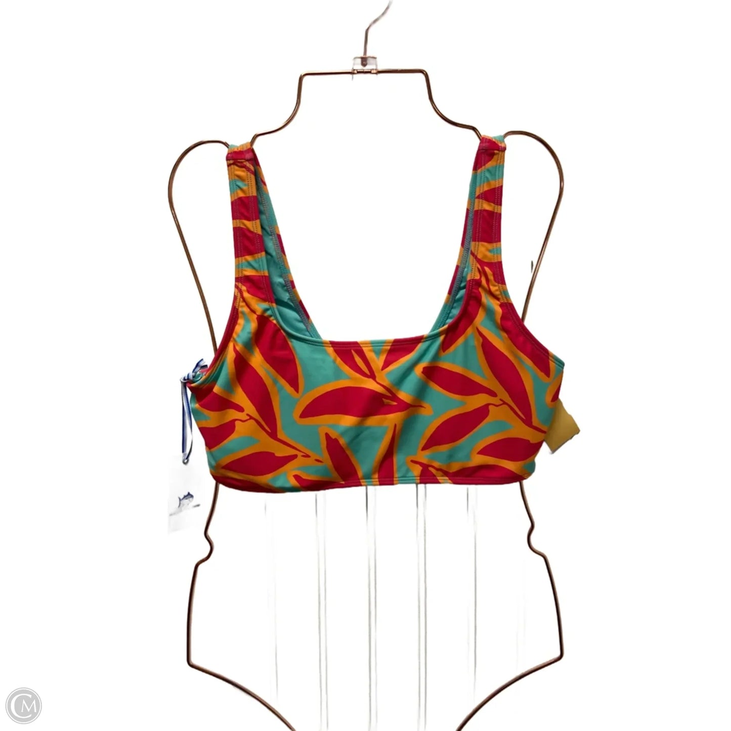 Swimsuit Top By Southern Tide In Blue & Pink, Size: M