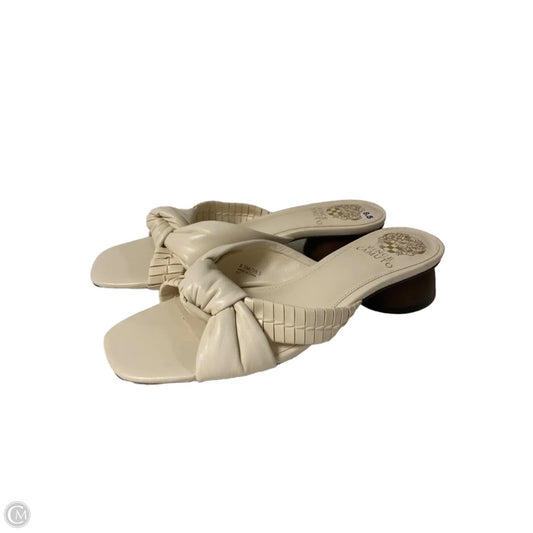 Sandals Heels Block By Vince Camuto In Beige, Size: 8.5