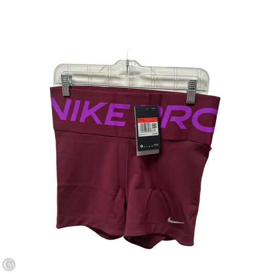 Athletic Shorts By Nike In Purple, Size: L