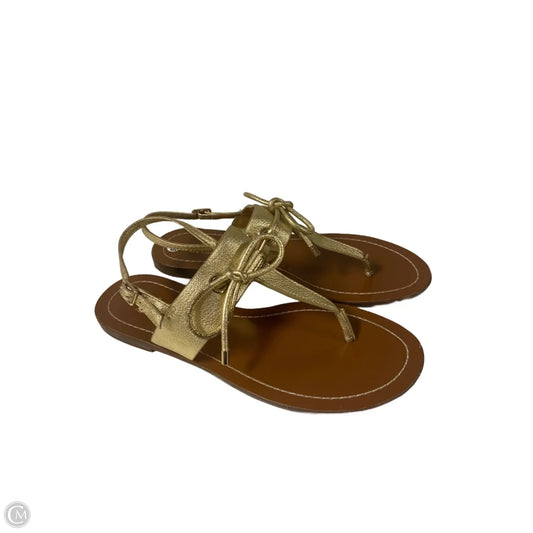 Sandals Designer By Kate Spade In Gold, Size: 8.5