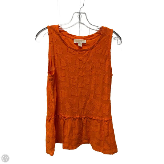 Top Sleeveless By Michael By Michael Kors In Orange, Size: M