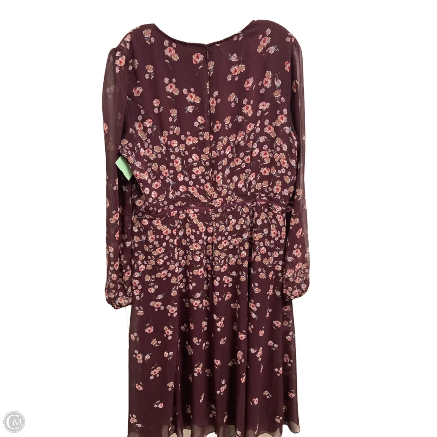 Dress Designer By Karl Lagerfeld In Purple, Size: 1x